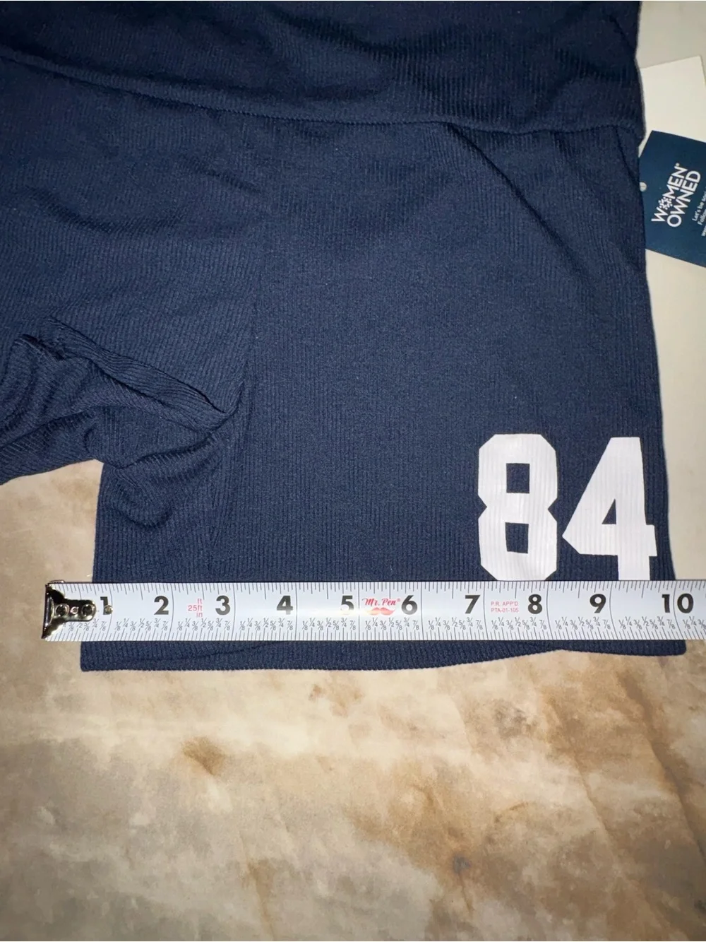 Kids Navy Athletic Shorts with 84 Graphic